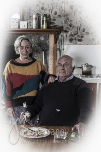 Helen and Rob in the kitchen