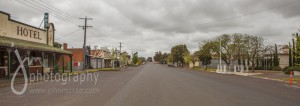 The bustling main street of Willaura