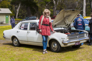 Denise pictured with her Holden Kingswood