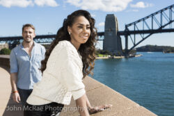 Paulini &amp; Hugh Sheridan - editorial shot for Hair the musical