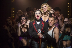 Production shot for "Cabaret", the musical with Paul Capsis and Chelsea Gibb