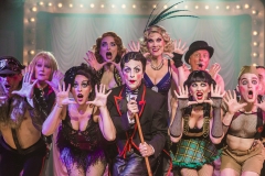 Production shot for "Cabaret", the musical with Paul Capsis and Chelsea Gibb