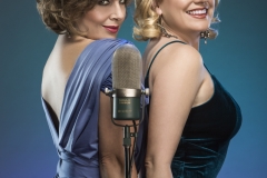 Promotional shot with Helen Dallimore and Pippa Grandison